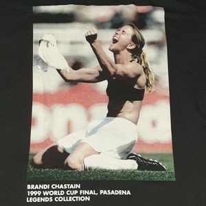 New Brandi Chastain USA Soccer World Cup Just Womens Sports Shirt US Tee
